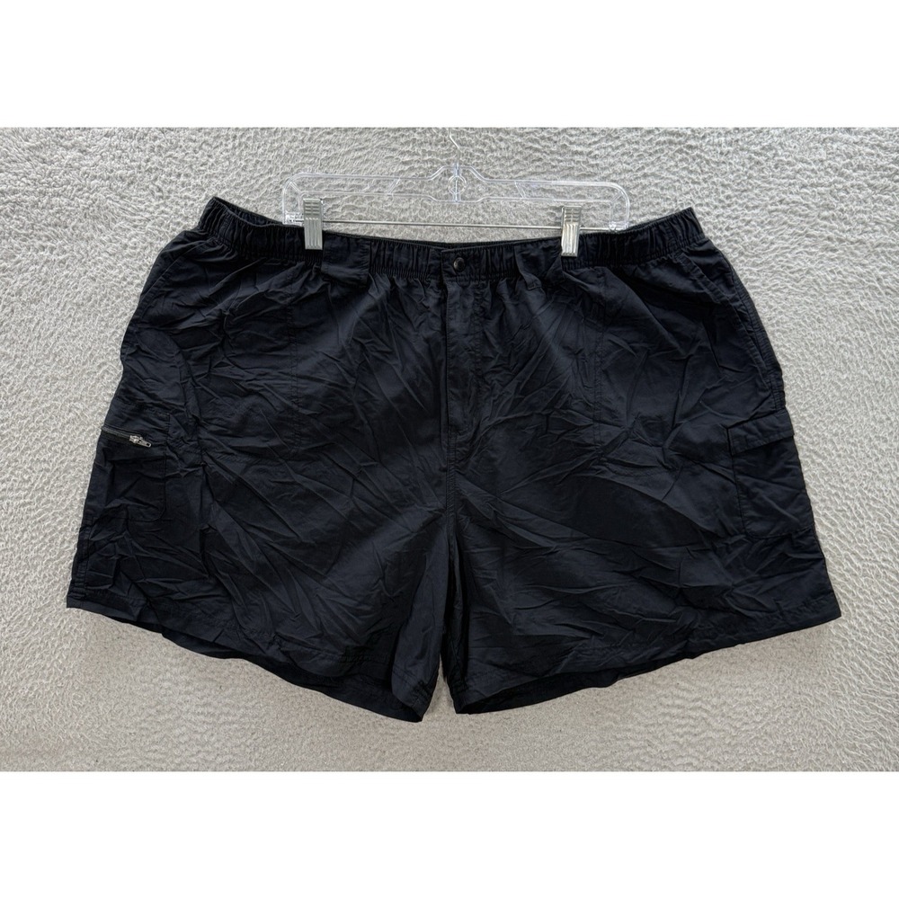 Columbia Shorts Womens 3X Black Sandy Rivers II Cargo Omni Shade Outdoors Hiking